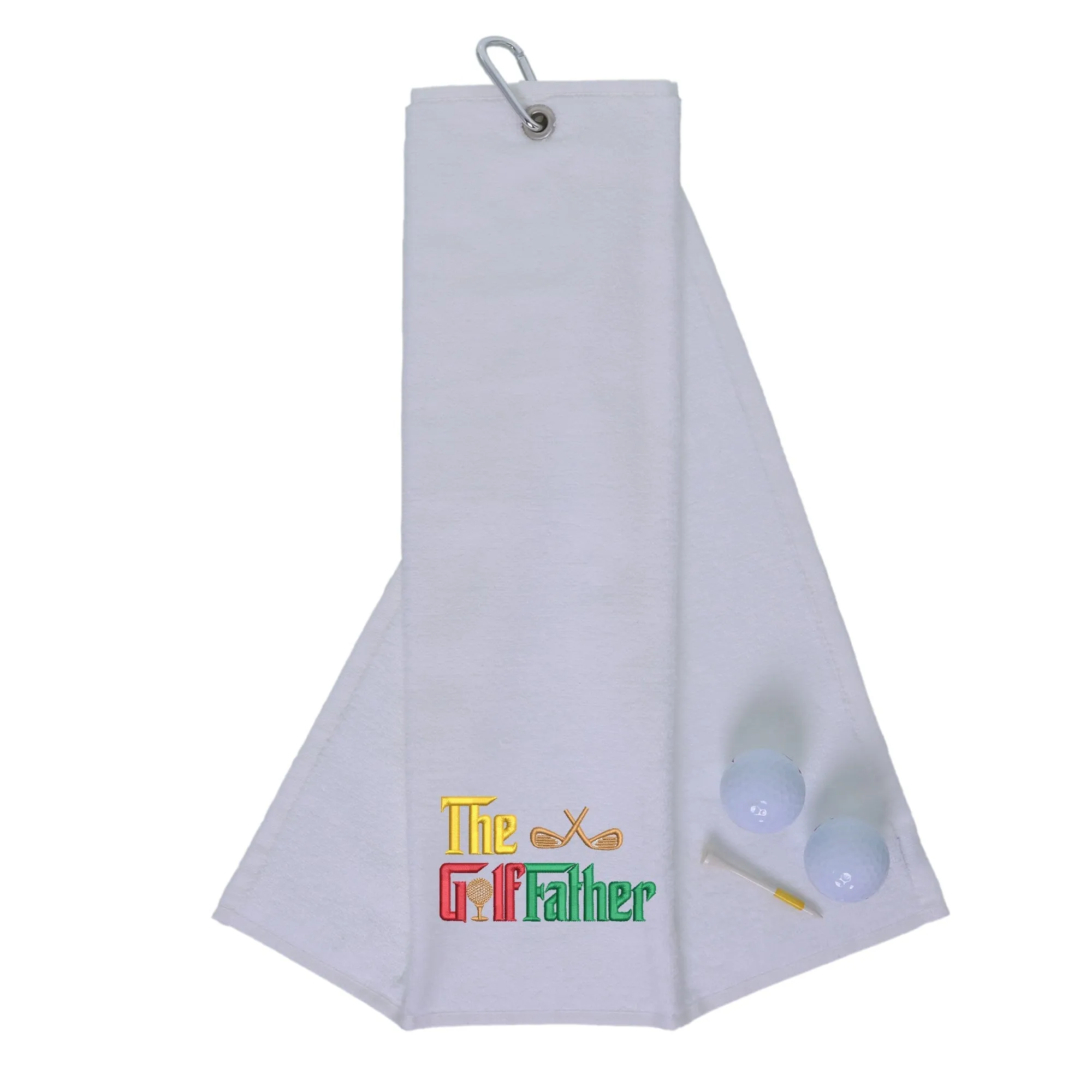 The Golffather Novelty Tri Fold Golf Towel