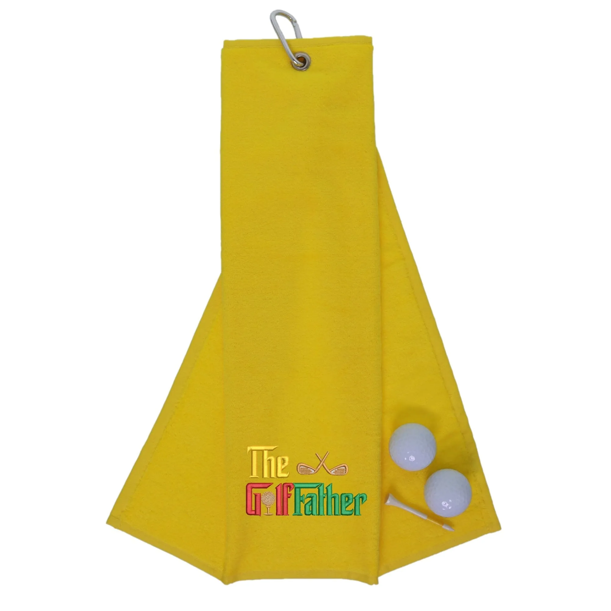 The Golffather Novelty Tri Fold Golf Towel