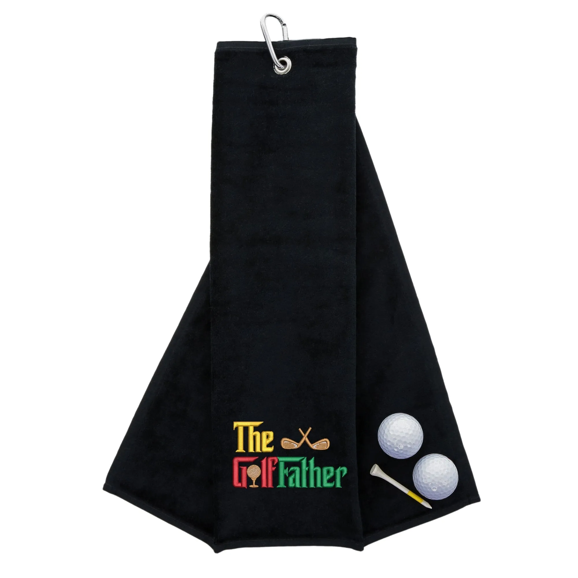 The Golffather Novelty Tri Fold Golf Towel