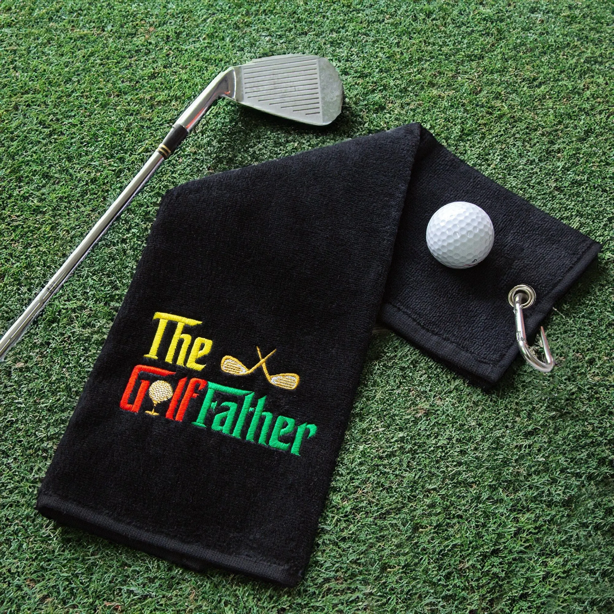 The Golffather Novelty Tri Fold Golf Towel