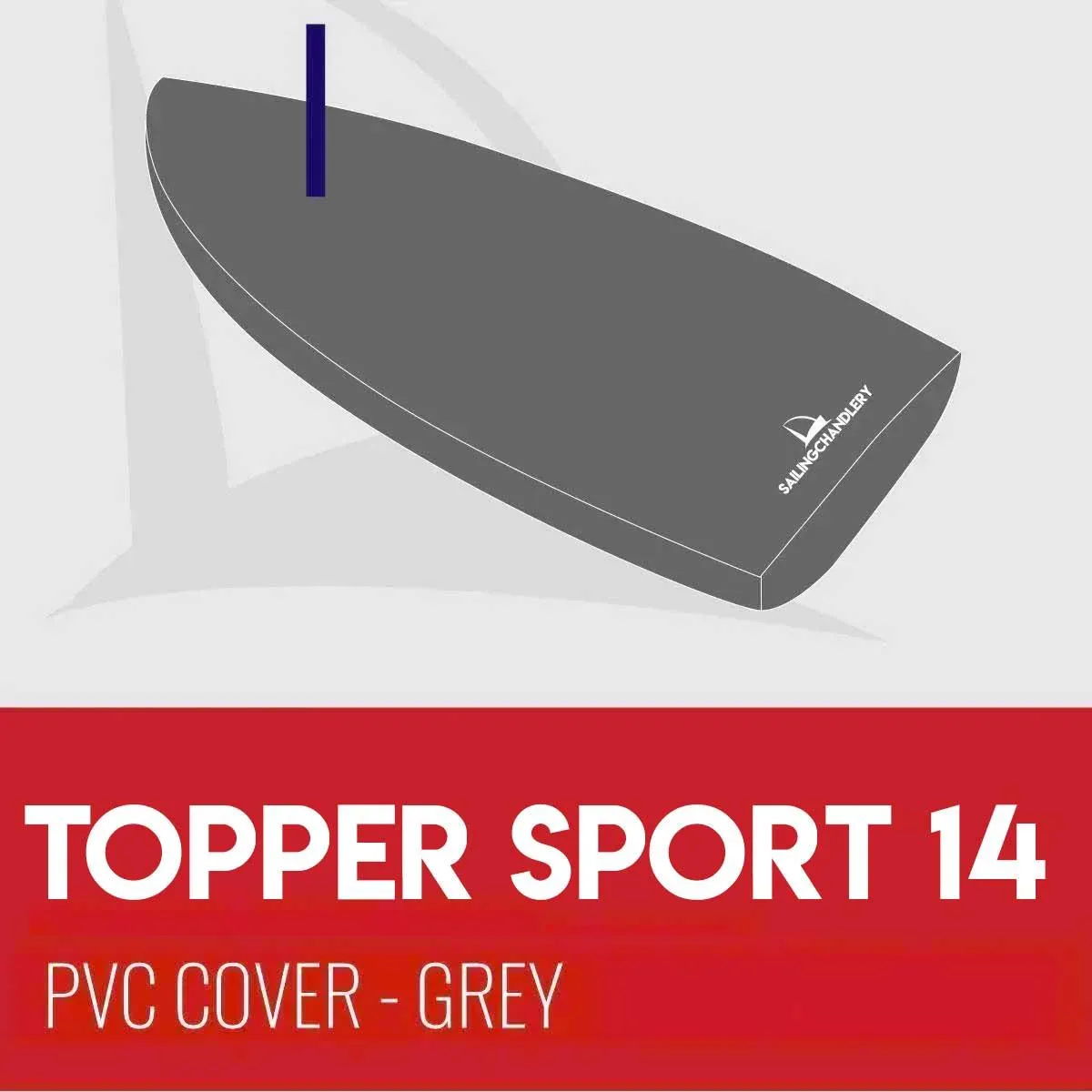 Topper Sport 14 Boat Cover - Mast Up - PVC Grey