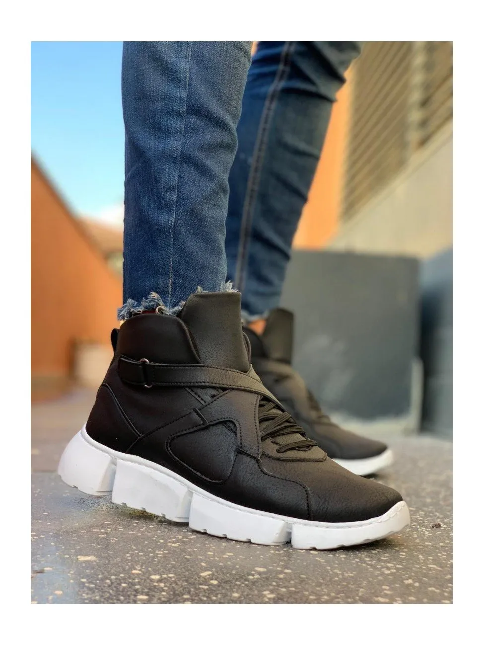 Trend Shoes 5 Color Lace-Up Single Men Sneaker Top Sneakers Boots