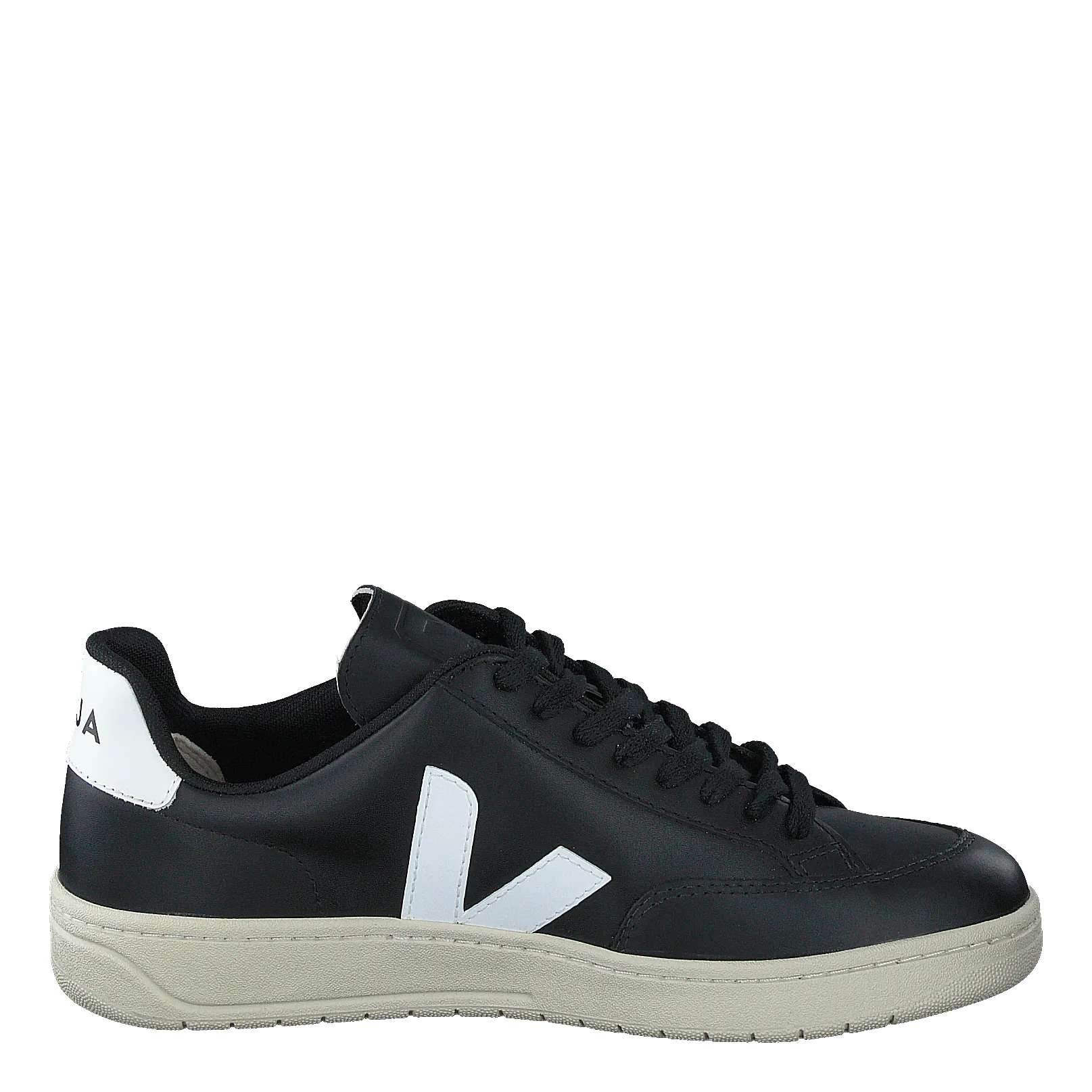 V-12 Leather Black_white Black White