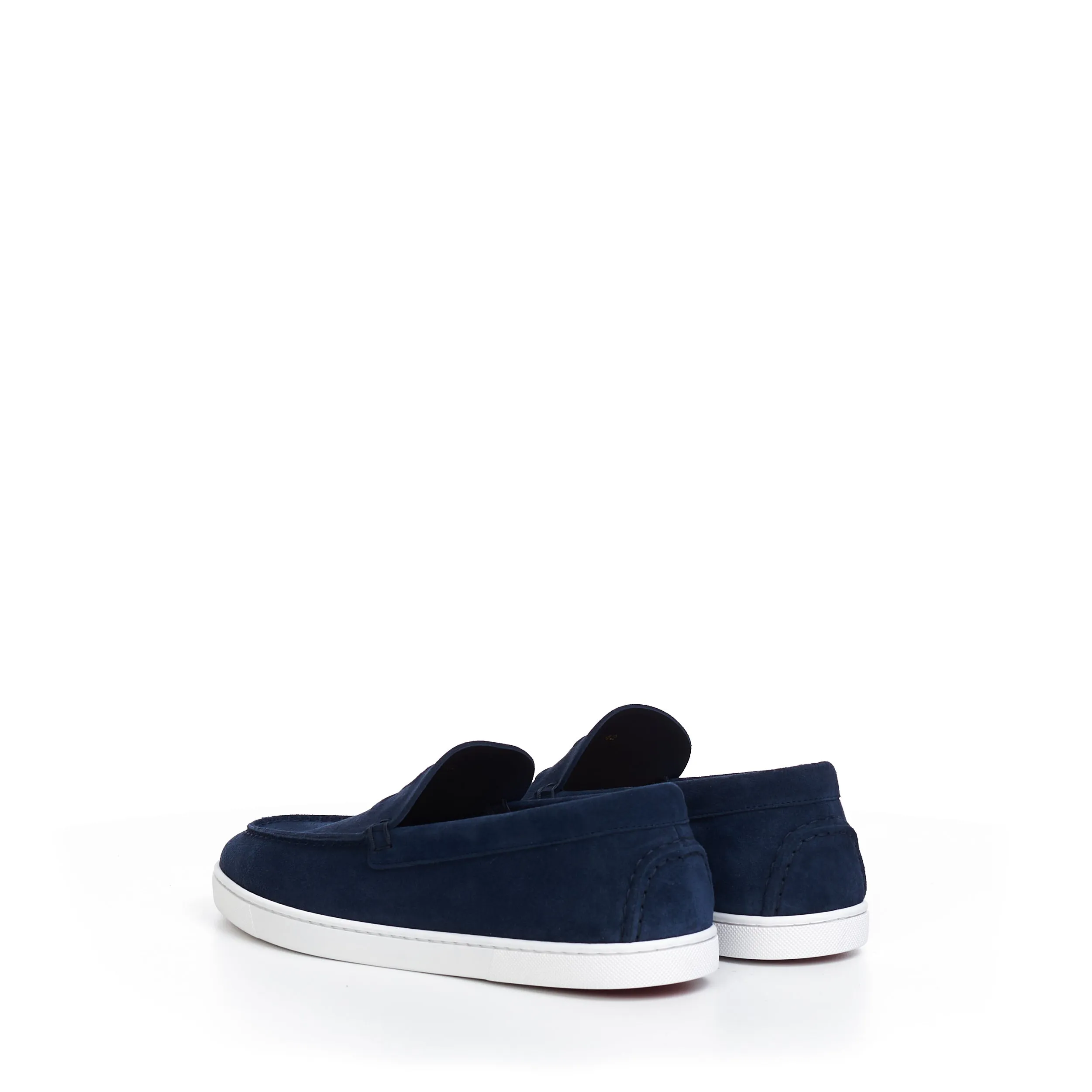 Varsiboat Boat Shoes In Marine Blue Veau Velours