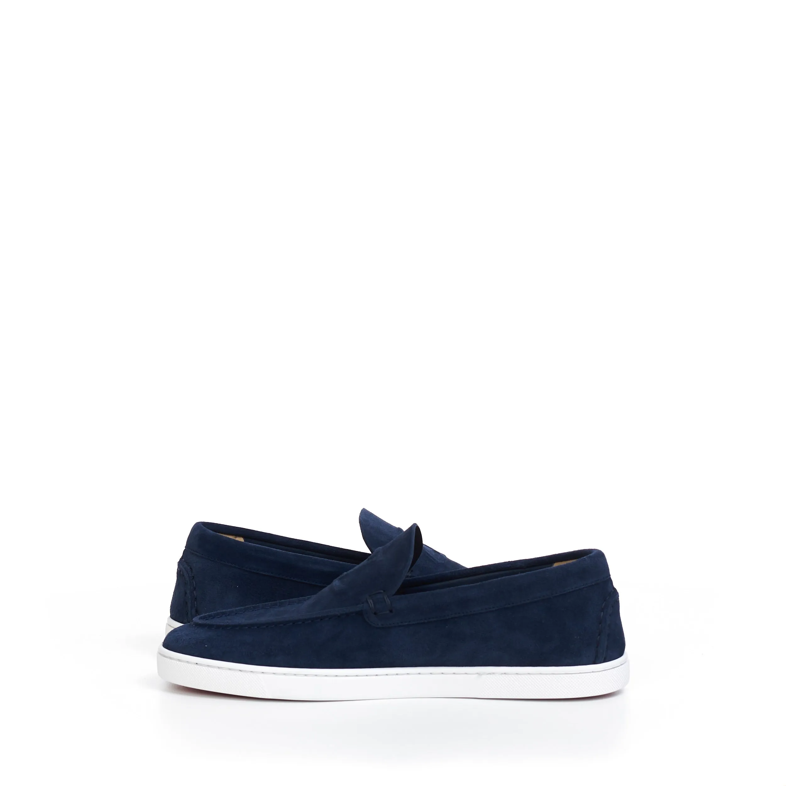 Varsiboat Boat Shoes In Marine Blue Veau Velours