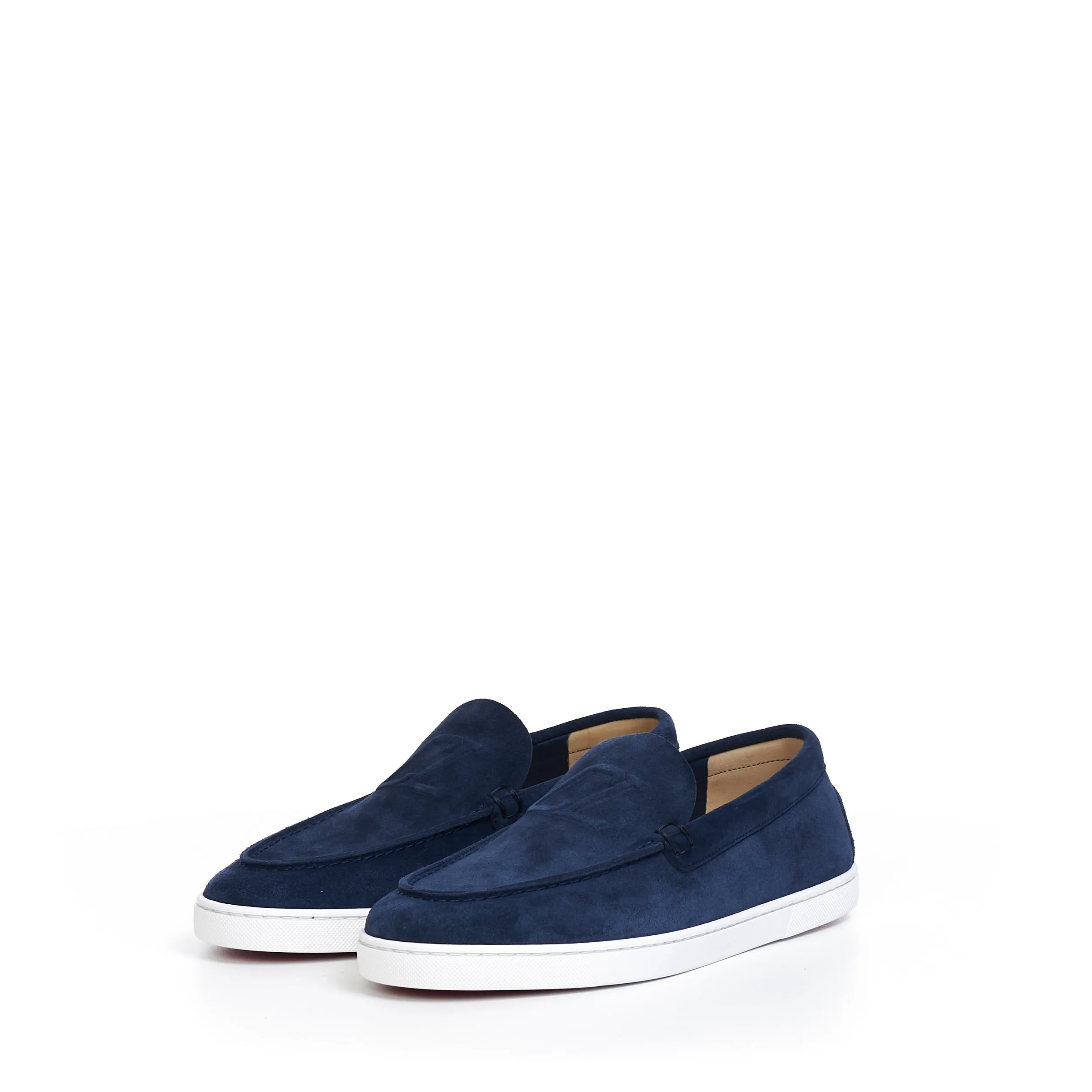 Varsiboat Boat Shoes In Marine Blue Veau Velours