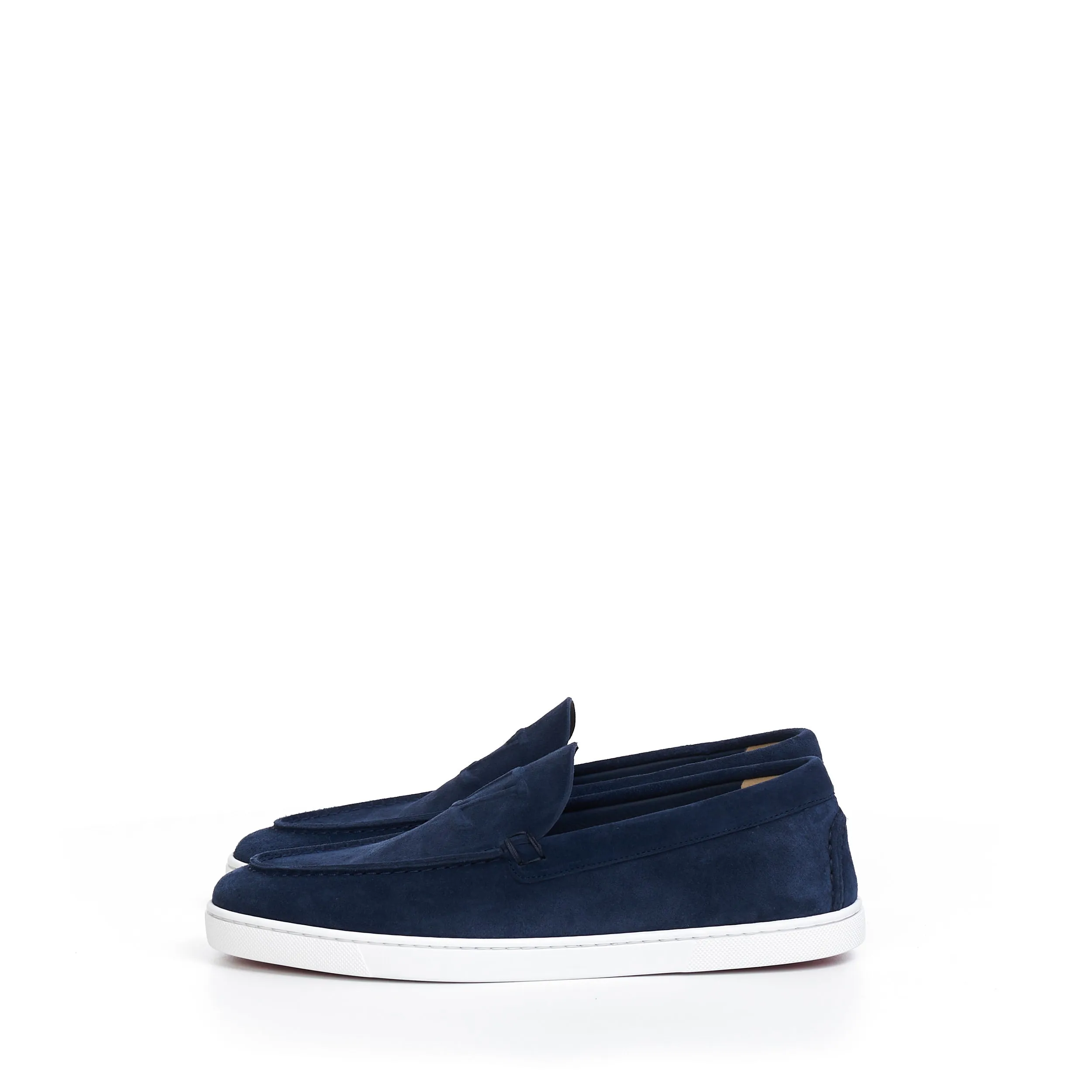 Varsiboat Boat Shoes In Marine Blue Veau Velours