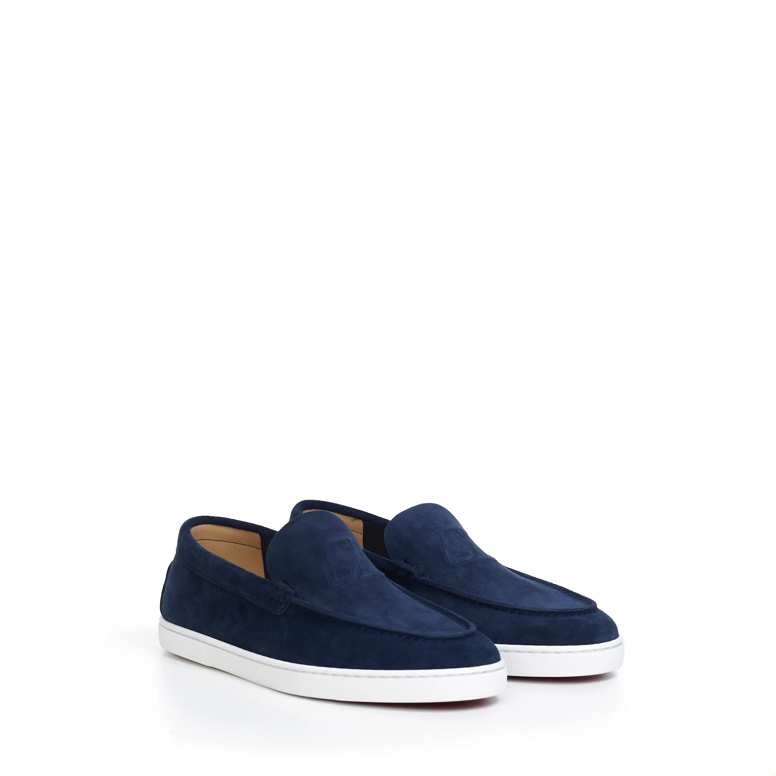 Varsiboat Boat Shoes In Marine Blue Veau Velours