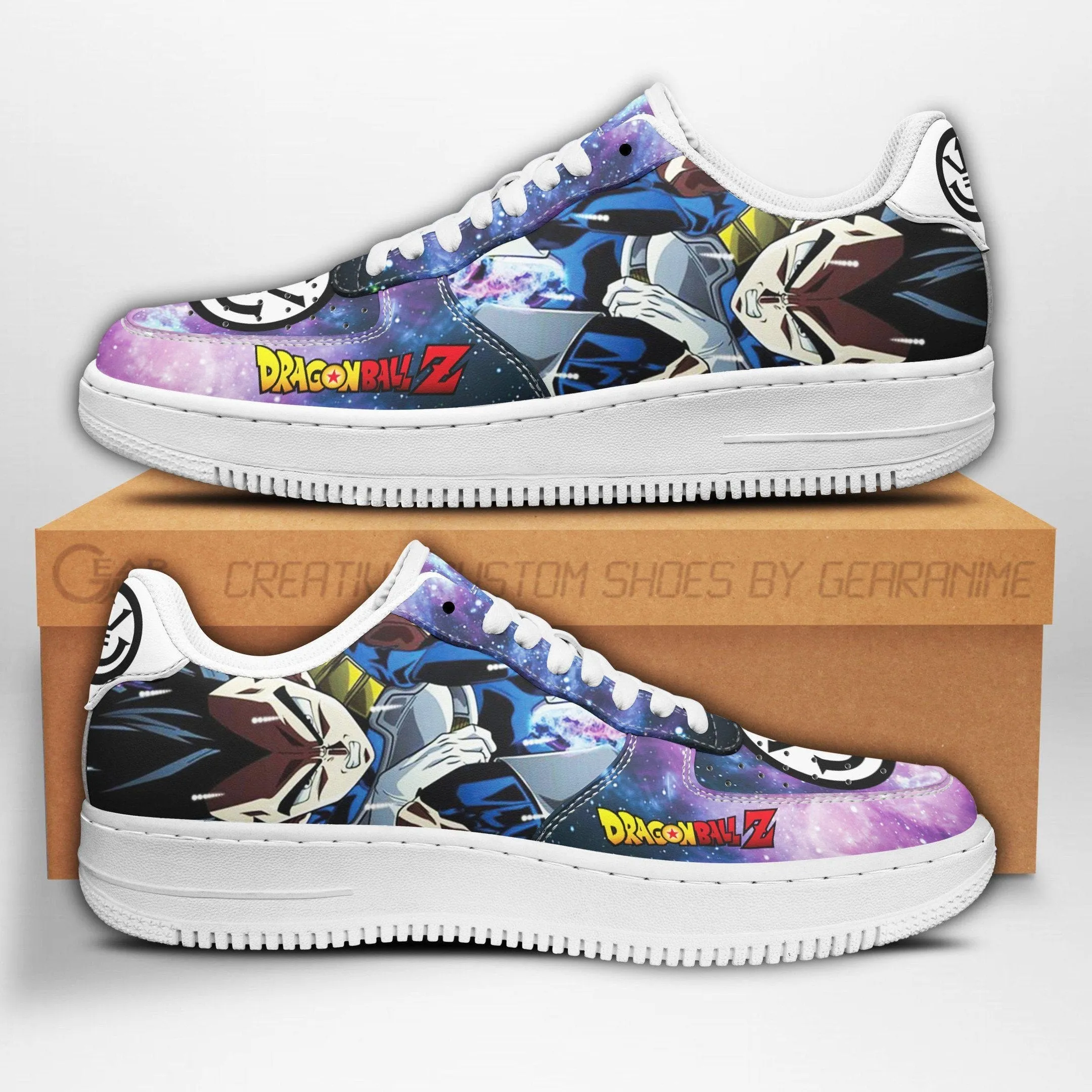 Vegeta Air Sneakers Galaxy Custom Anime Dragon Ball Shoes