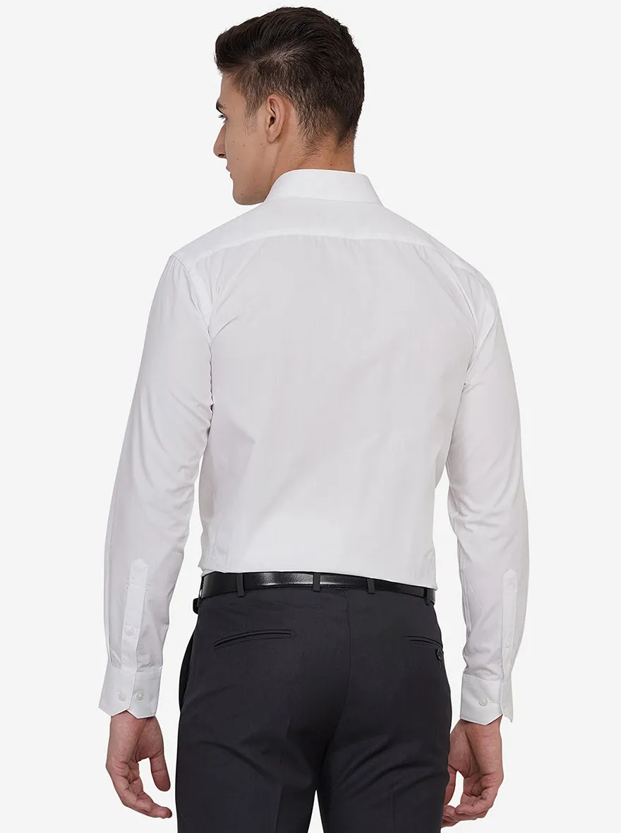 White Premium Cotton Formal Shirt for Men