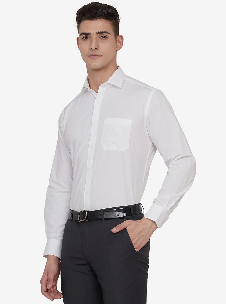 White Premium Cotton Formal Shirt for Men