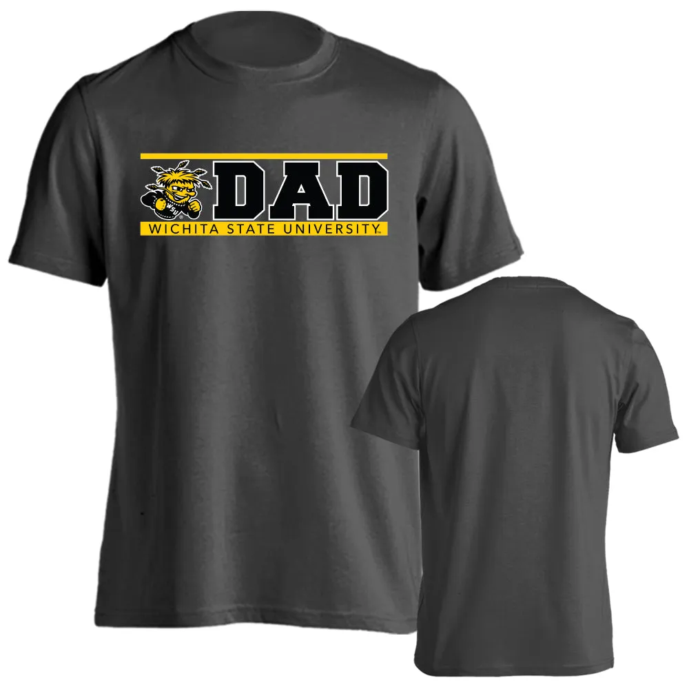 Wichita State University Shockers Dad Father Logo Tee Short Sleeve T-Shirt