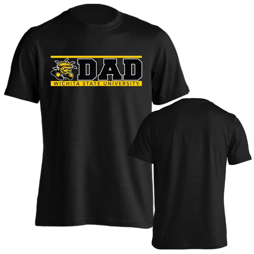 Wichita State University Shockers Dad Father Logo Tee Short Sleeve T-Shirt