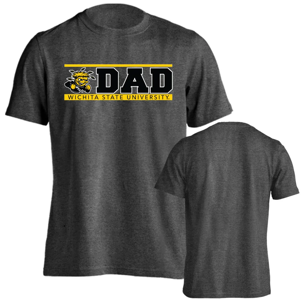 Wichita State University Shockers Dad Father Logo Tee Short Sleeve T-Shirt