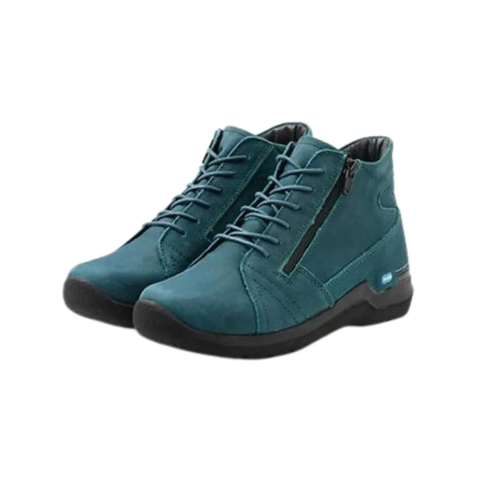 Wolky Why Petrol Antique Nubuck Boot (Women's)