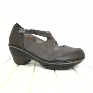 Women's Jambu | Toronto Wedge Heel Shoe | Charcoal