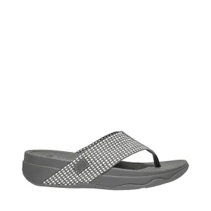 Women's Shoes Fitflop SURFA T-Strap Wedge Sandals H84-A33 PEWTER MIX