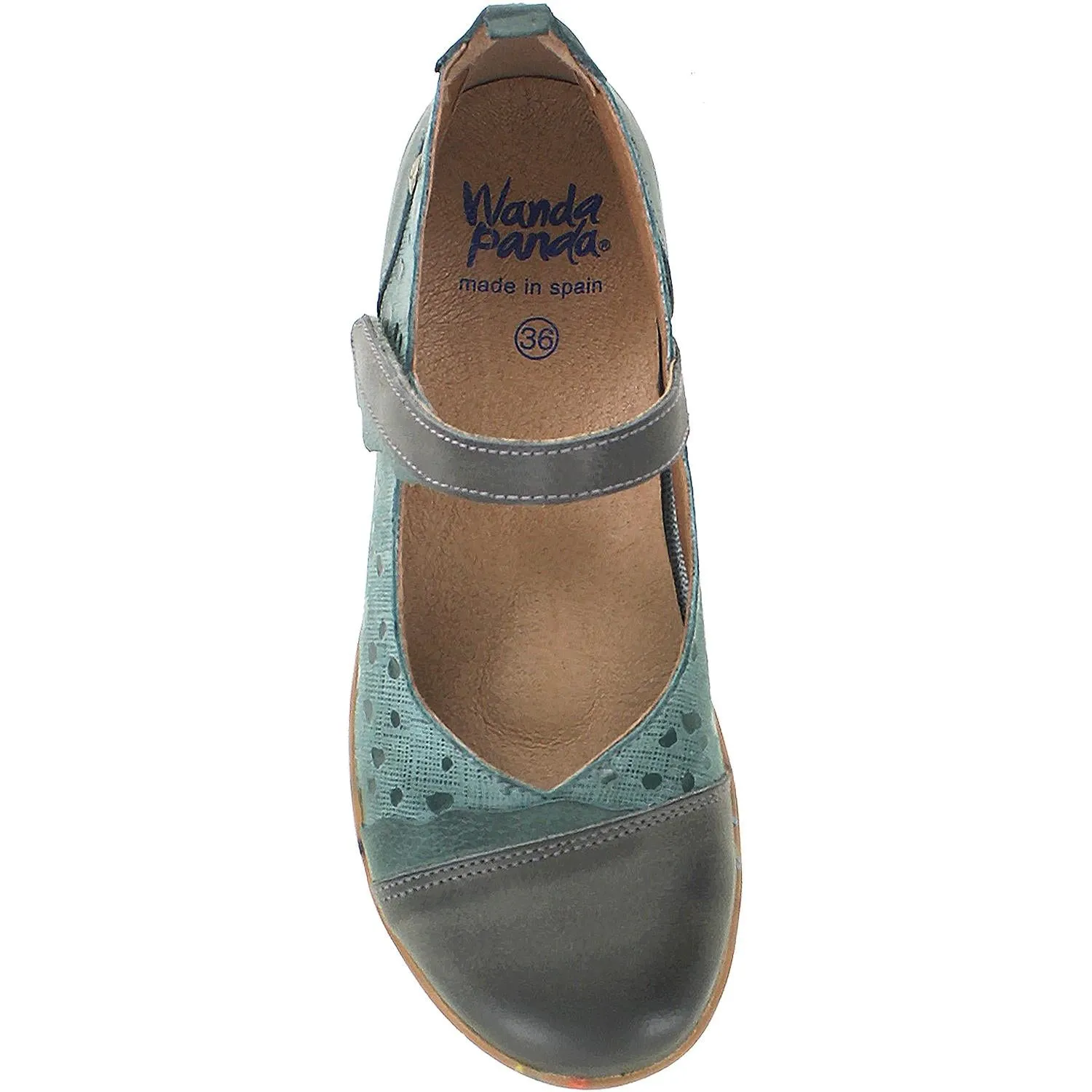 Women's Wanda Panda Adelaida WP-7041 Gris Combi Leather